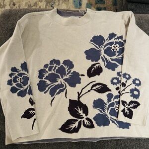 Staccato Cream and Gray Sweater